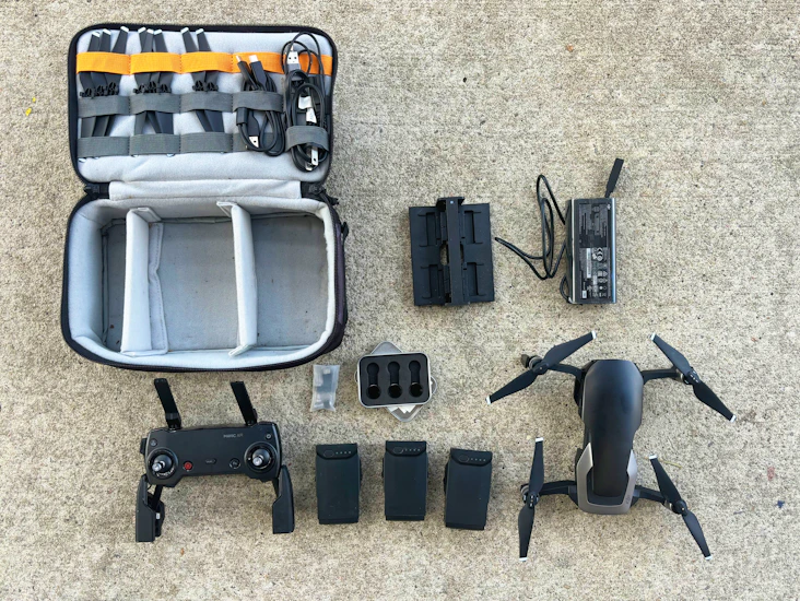Dji mavic air drone fly more combo - 3 batteries, nd filters, and more