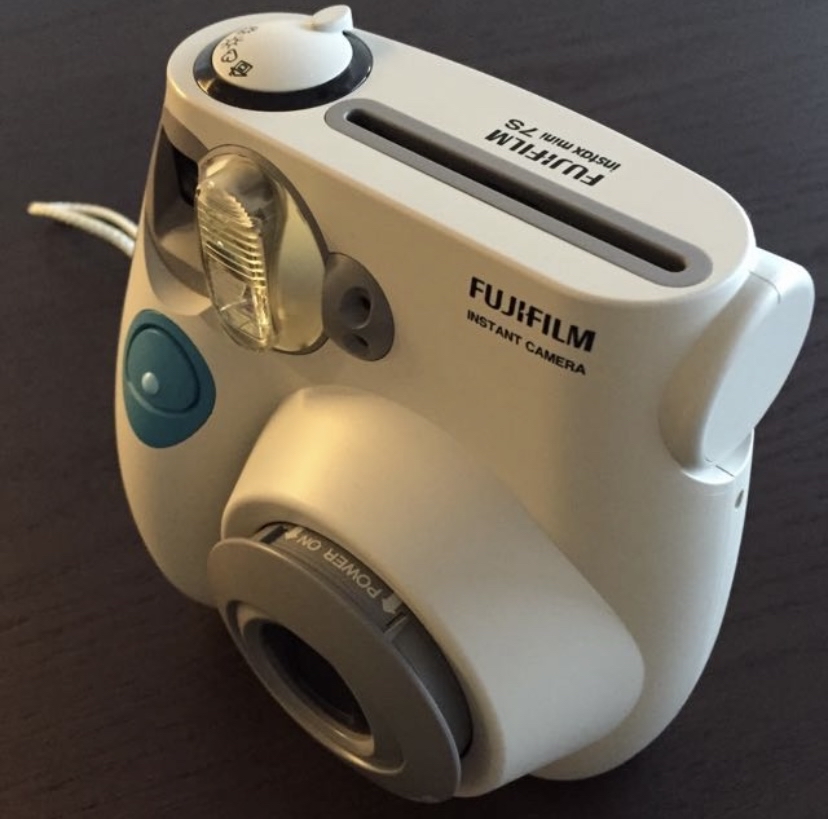 Fujifilm instax mini 7s blue film camera with camera case & strap