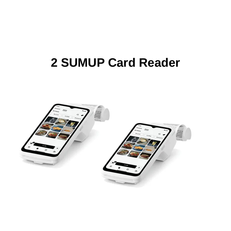 2 sumup terminal card reader