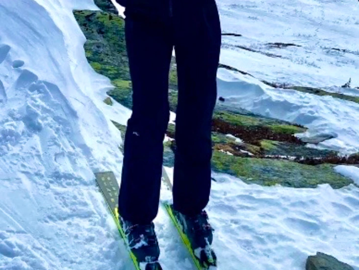 Kjus alpinbukse + hestra votter