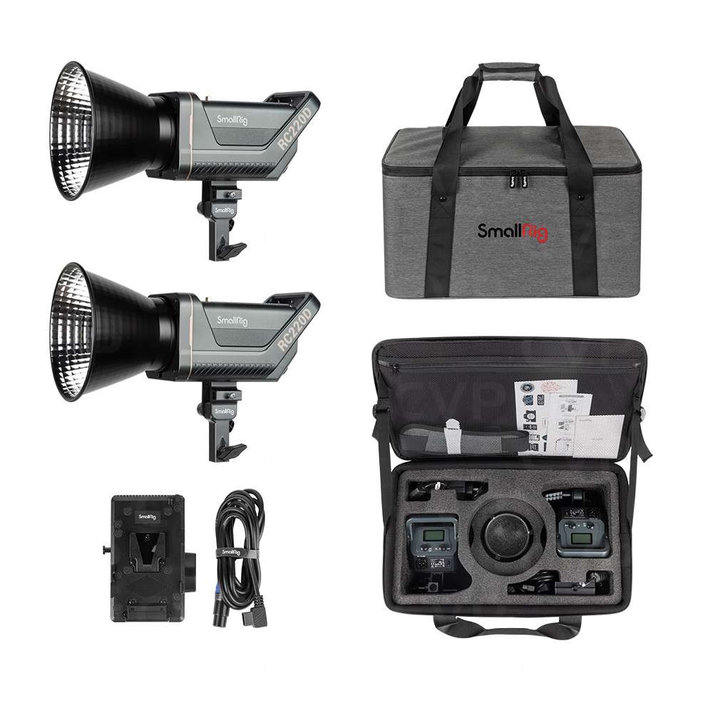 Small rig rc220d x2 cob light kit