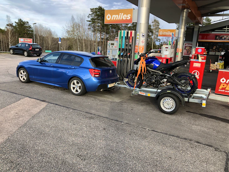 Mc släp moto 750kg totalvikt 2mc 80km/h