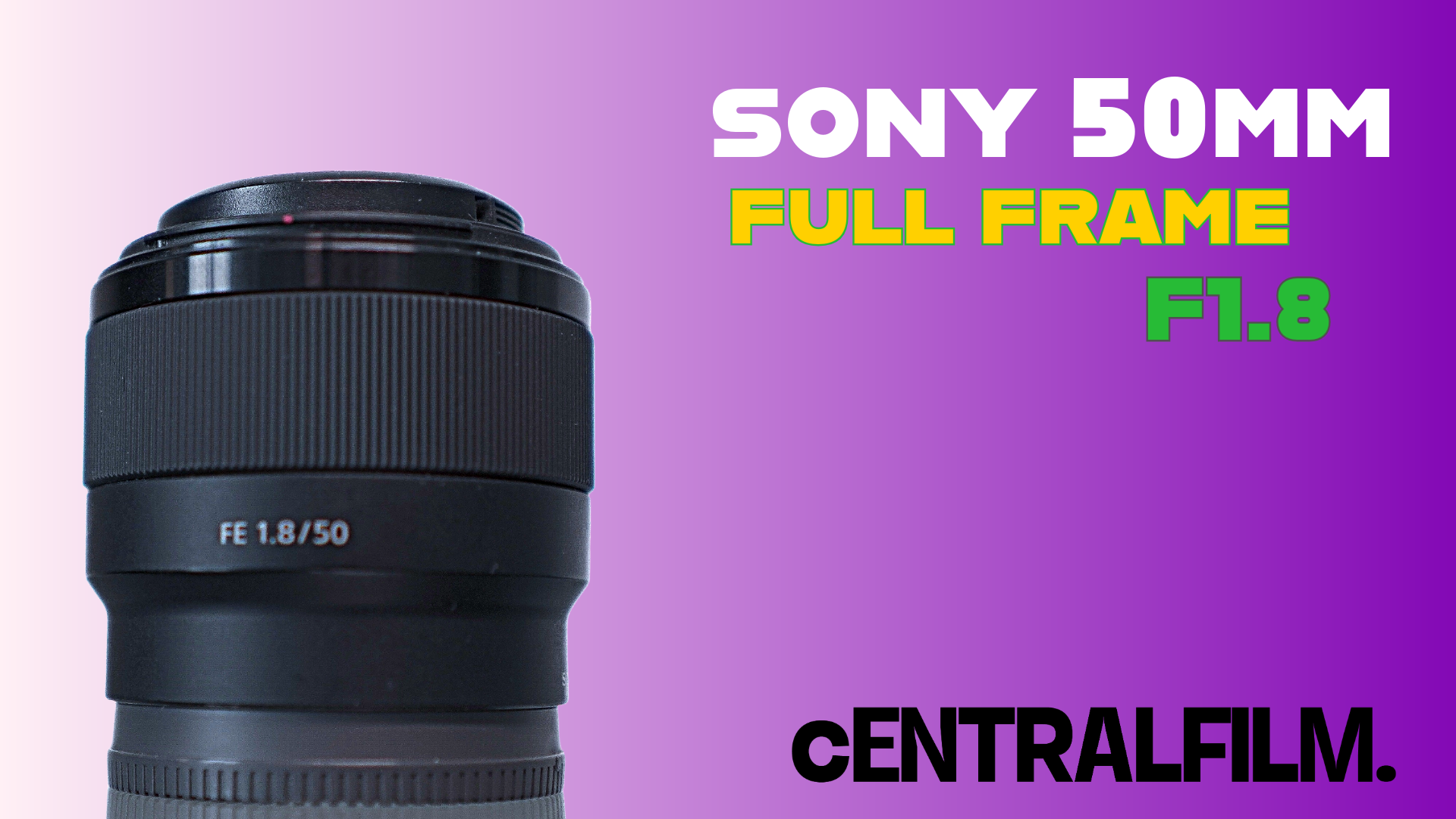 Sony 50mm f1.8 fe lens