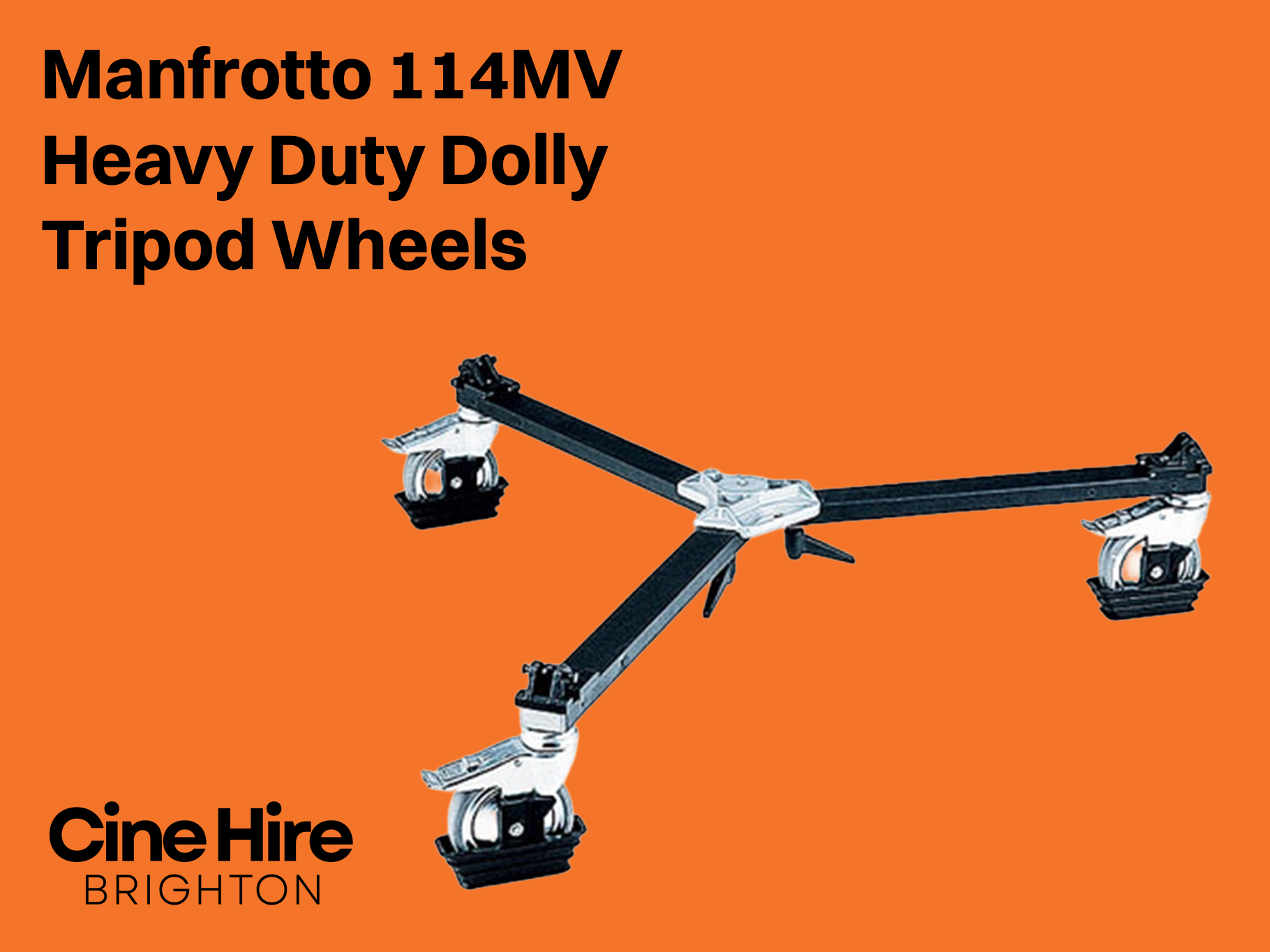 Manfrotto 114mv  heavy duty dolly  tripod wheels