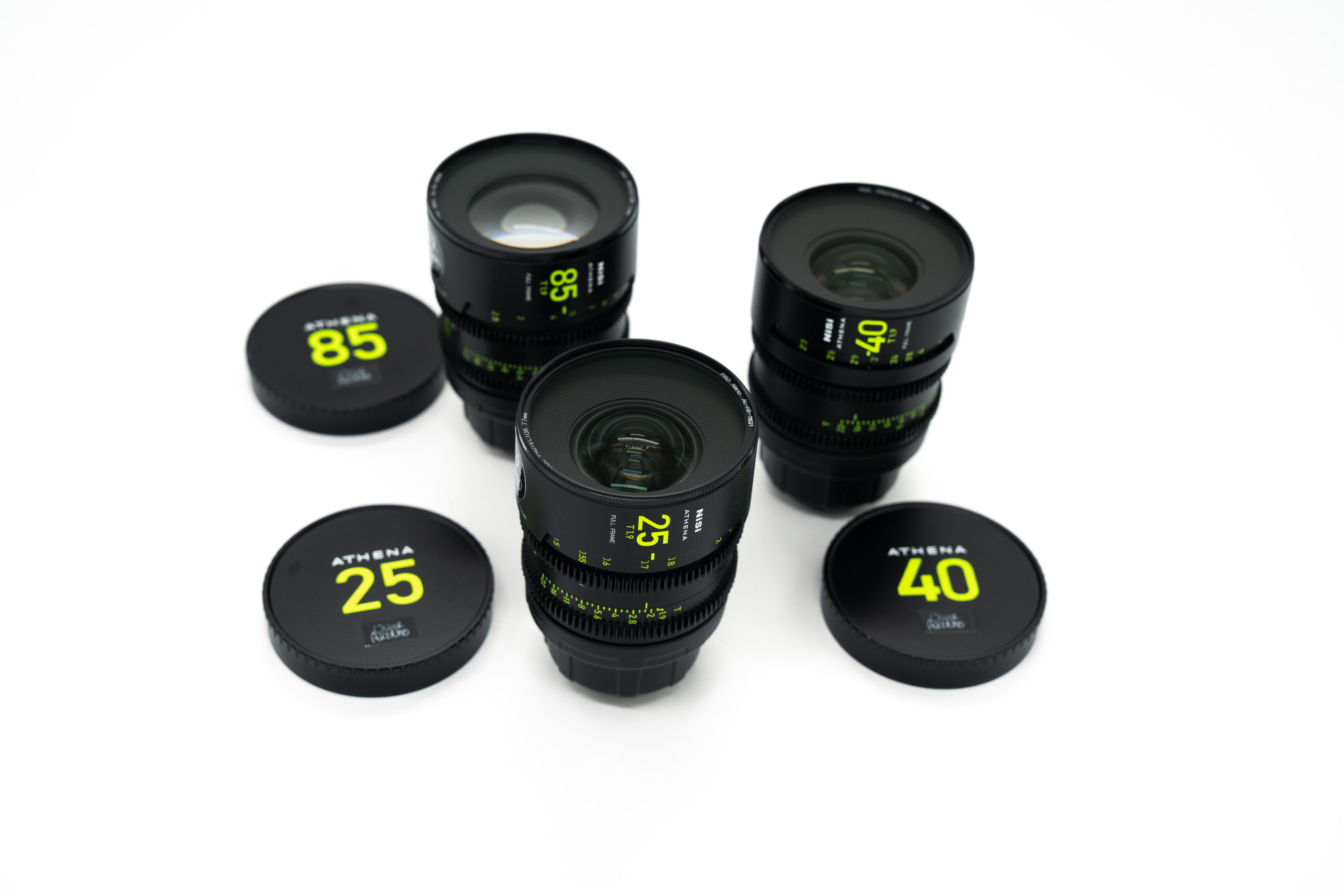 Nisi athena cine prime kit - 25mm / 40mm / 85mm t1.9 (pl)