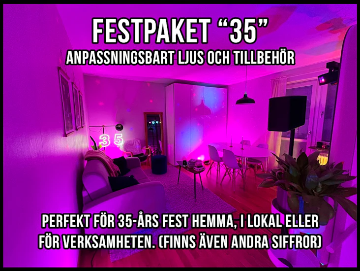 35-års festpaket - kan anpassas