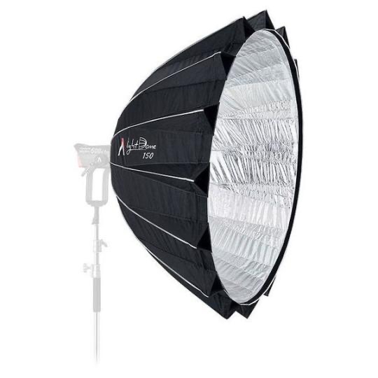 Aputure 150 with inner silk main silk and grid 