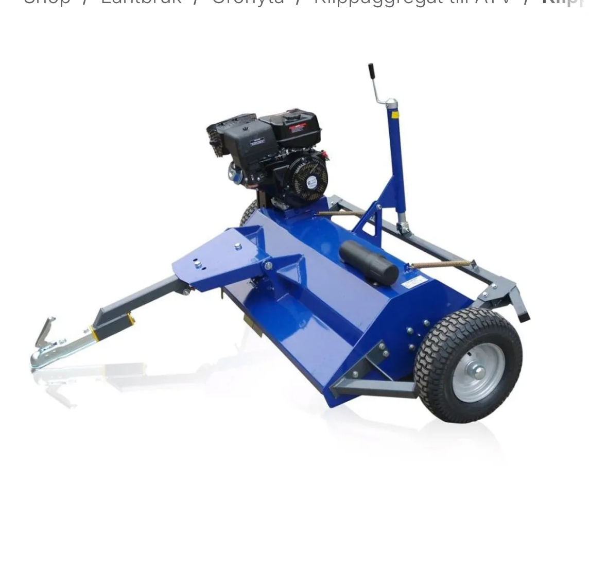 Slaghack till atv eller din gräsklippare med kula.