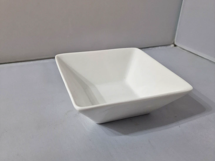 White square ceramic bowl x 8