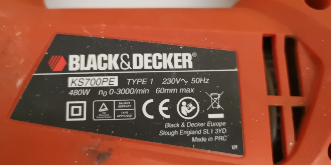 Stikksag black and decker ks700pe
