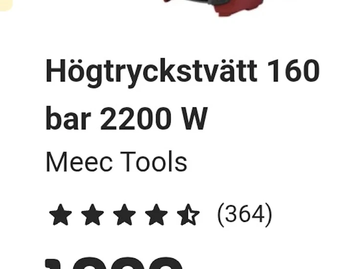 Högtryckstvätt meec tools
