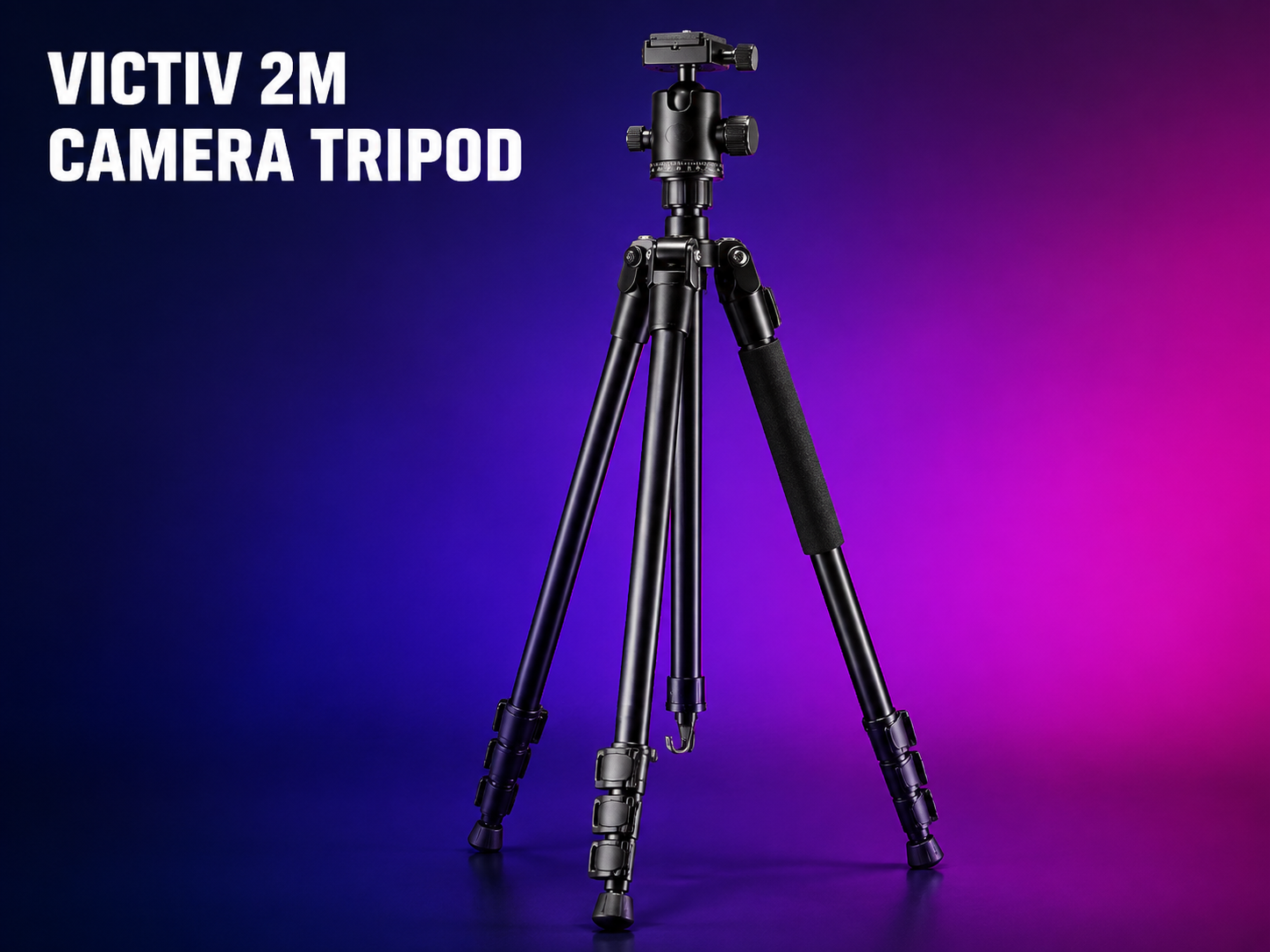 Victiv 200cm camera tripod with ball head and monopod