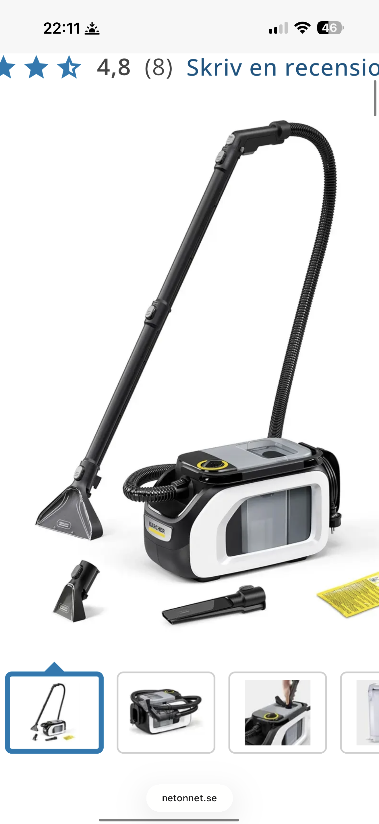 Kärcher textildammsugare 