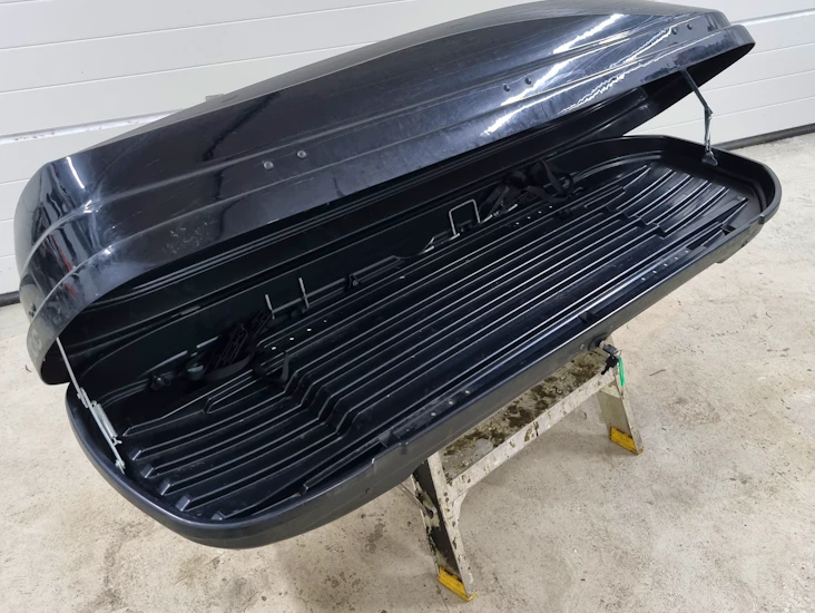 Takbox 400 liter, inktakräcke med rails