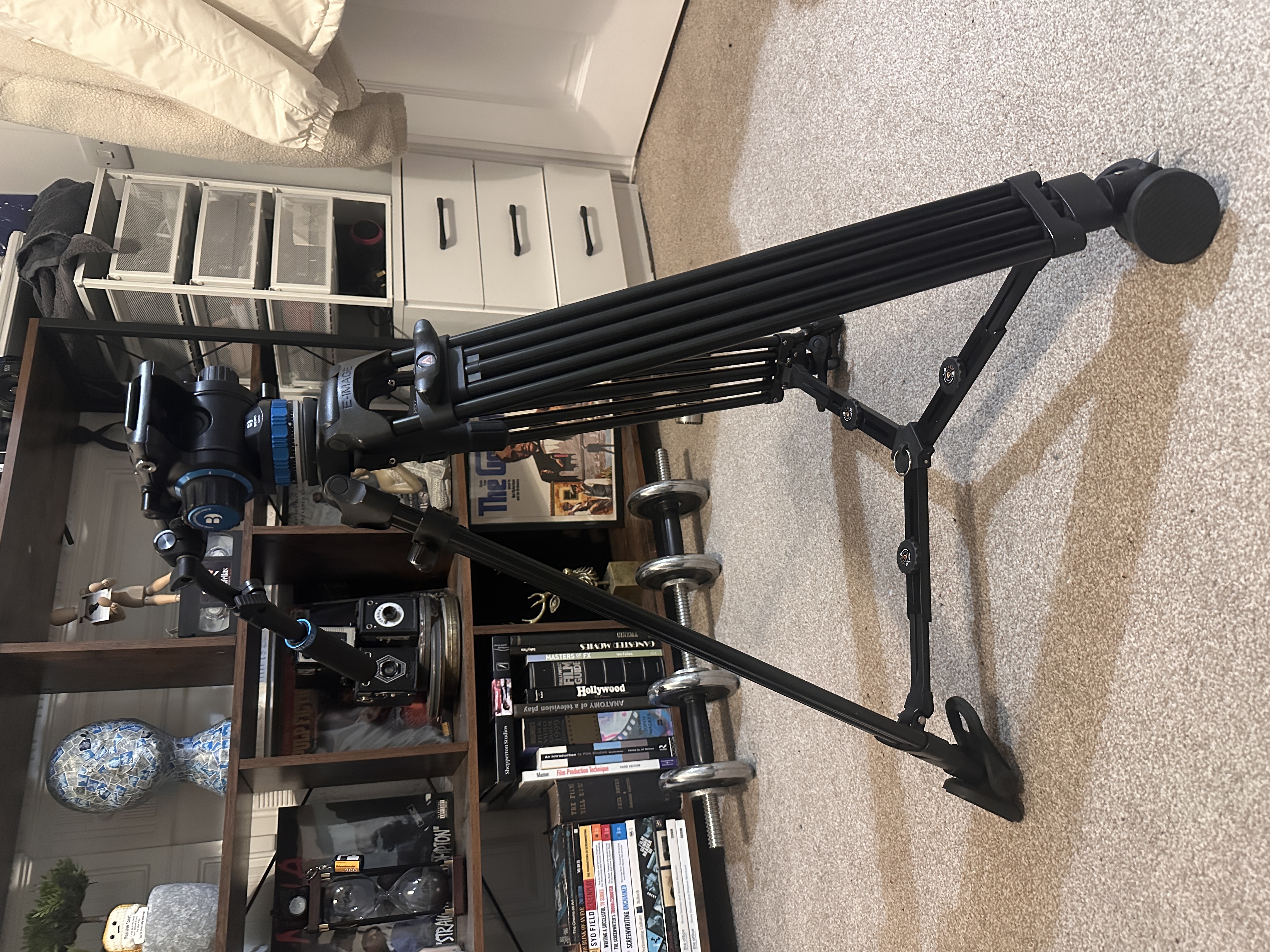 Benro s6pro gimbal head + e-image tripod legs for hire - 