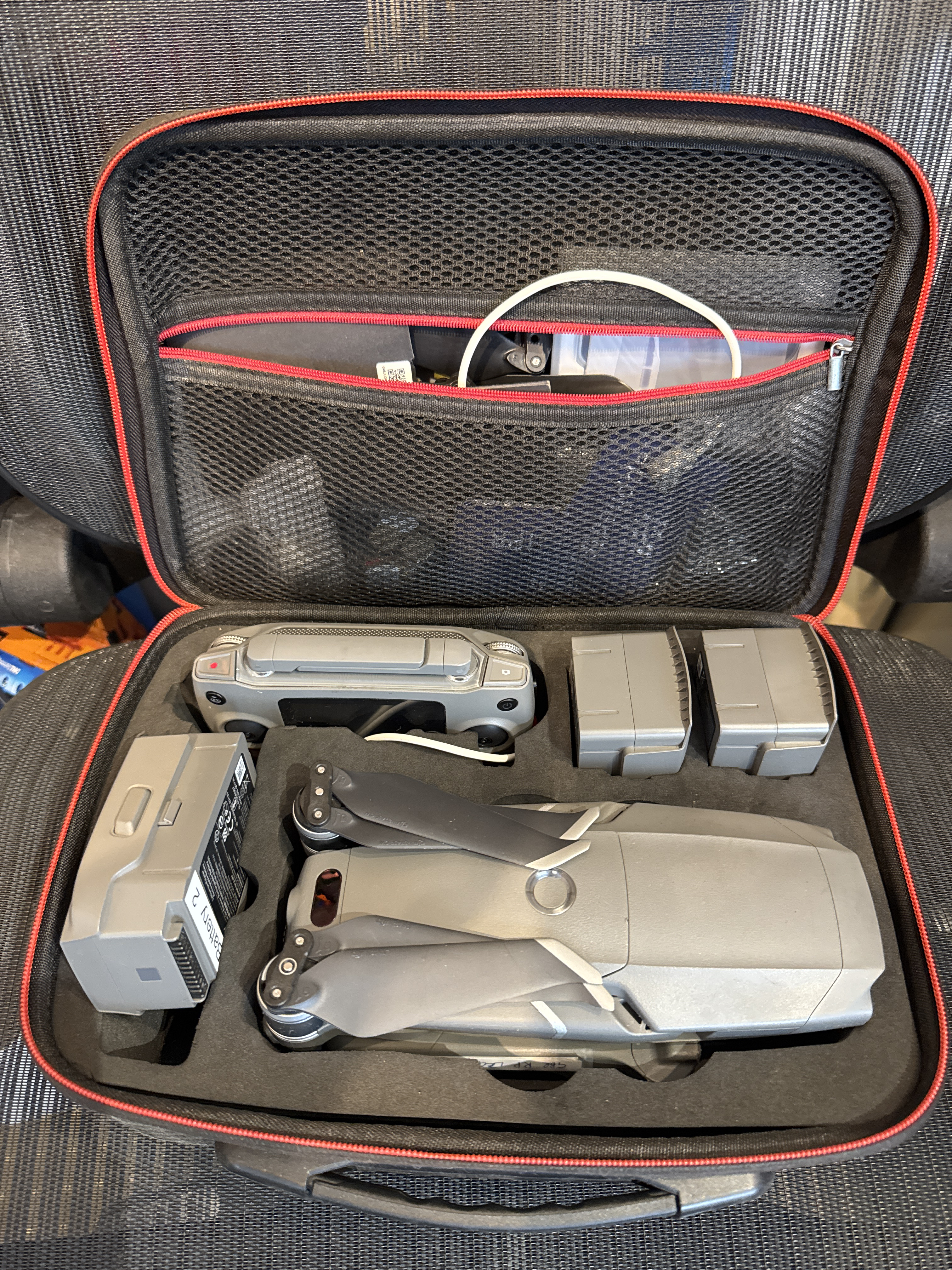 Dji mavic 2 pro with 4 batteries, controller, lens filters