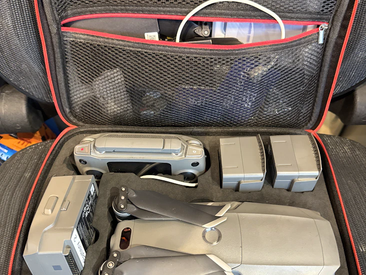 Dji mavic 2 pro with 4 batteries, controller, lens filters