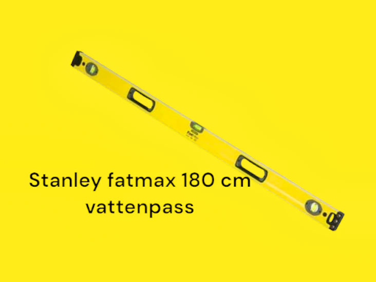 Vattenpass långpass 180 cm aluminium