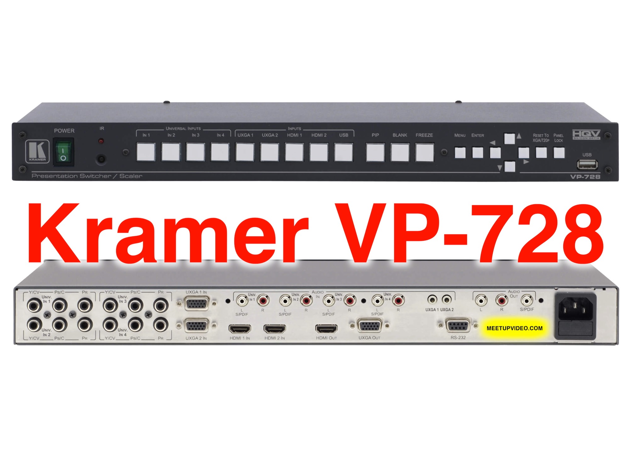 Kramer vp-728 proscale™ presentation scaler/switcher (b)