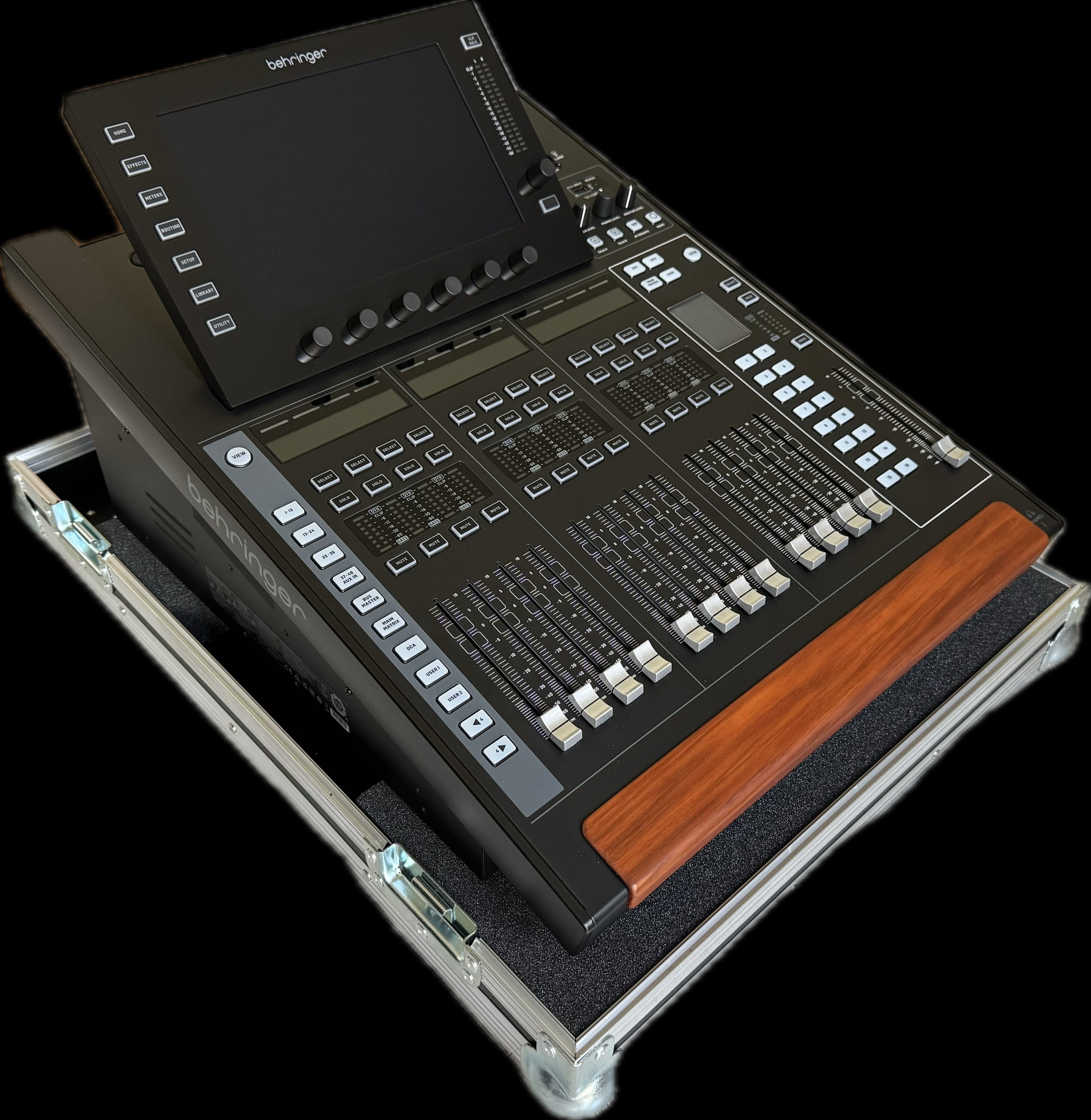 Behringer wing compact digital sound desk mixer console with dante card (x32 successor)
