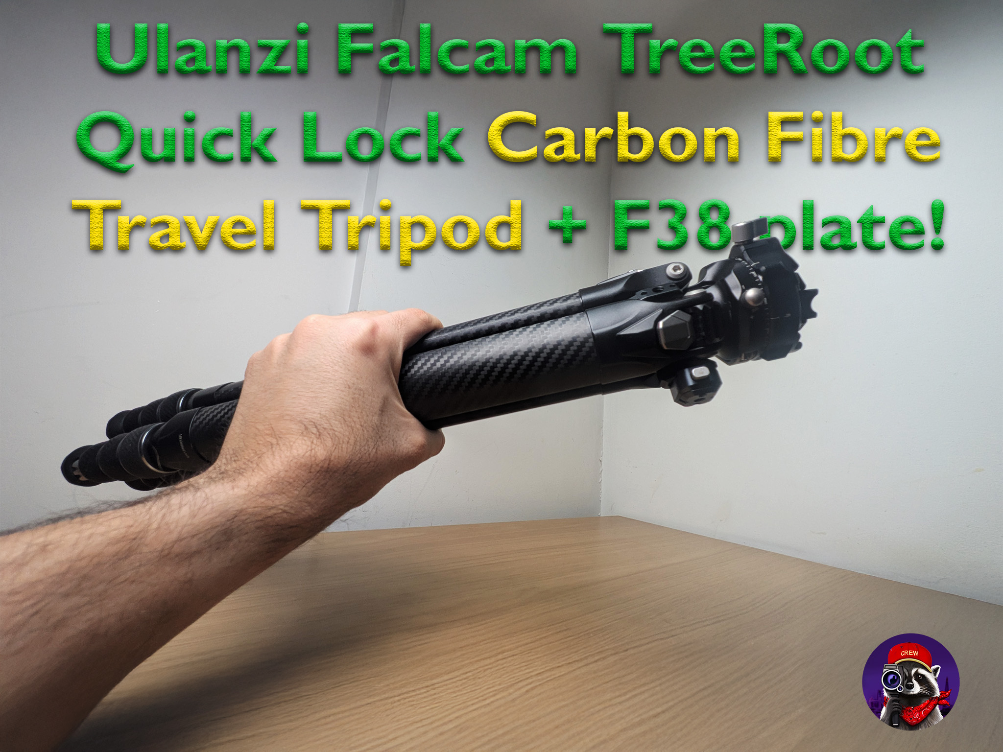 Ulanzi falcam treeroot quick lock carbon fibre travel tripod + f38 plate!