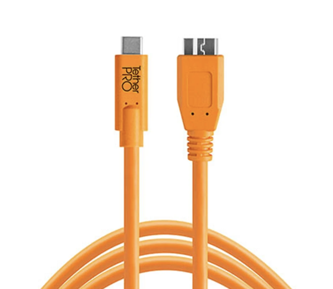 Tether tools tetherpro usb-c to 3.0 micro-b orange