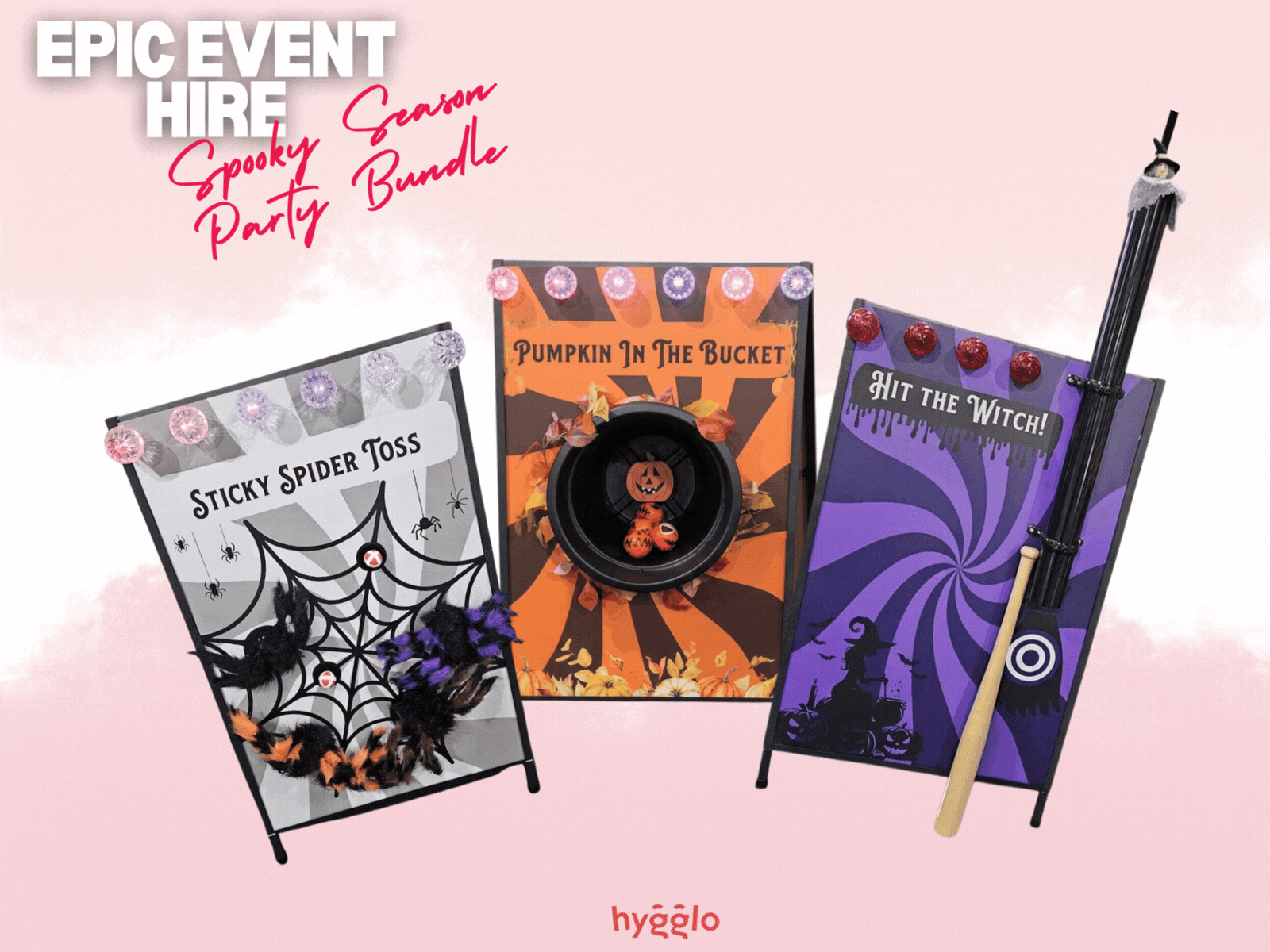 Spooky halloween party bundle | 3 classic fairground funfair party game