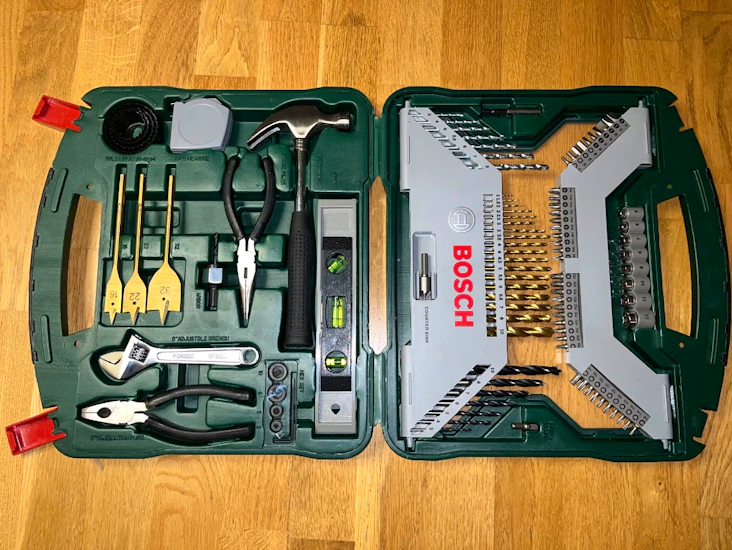 Stort bitssett/verktøysett fra bosch