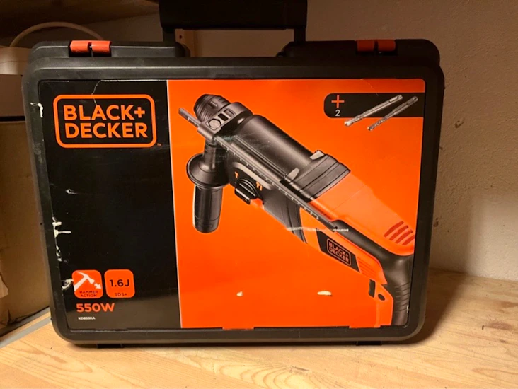 Black + decker slagboremaskin