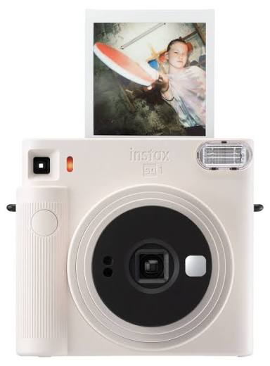 Polaroidkamera med utskrift för bröllopet eller festen