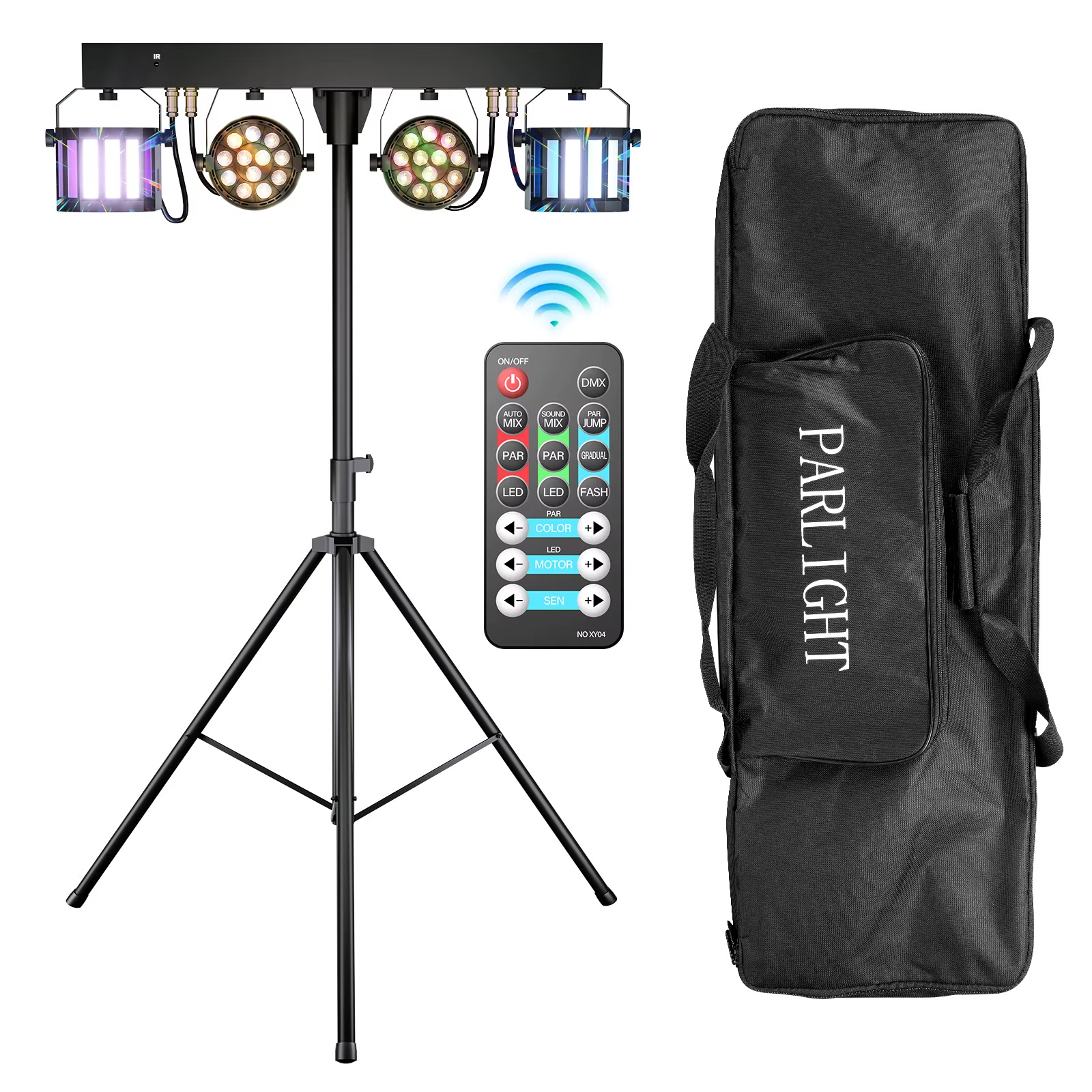 All-in-one dj gig bar party lights – tripod stand + remote