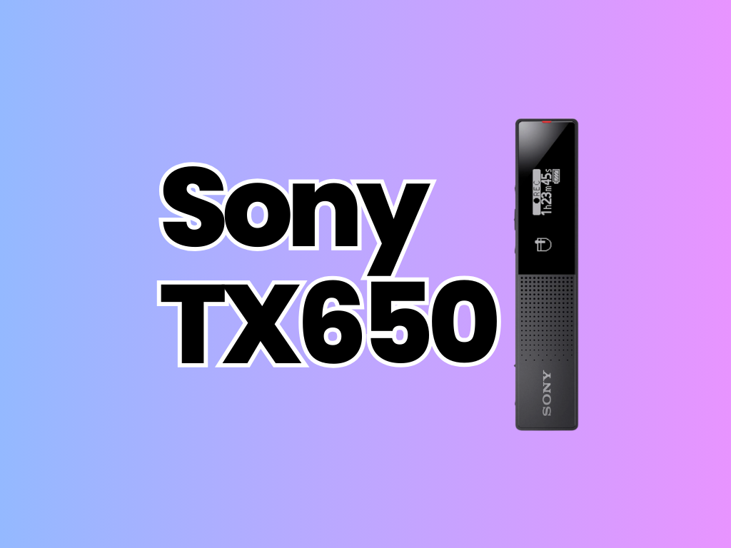 Clip on microphone / audio recorder - sony tx650