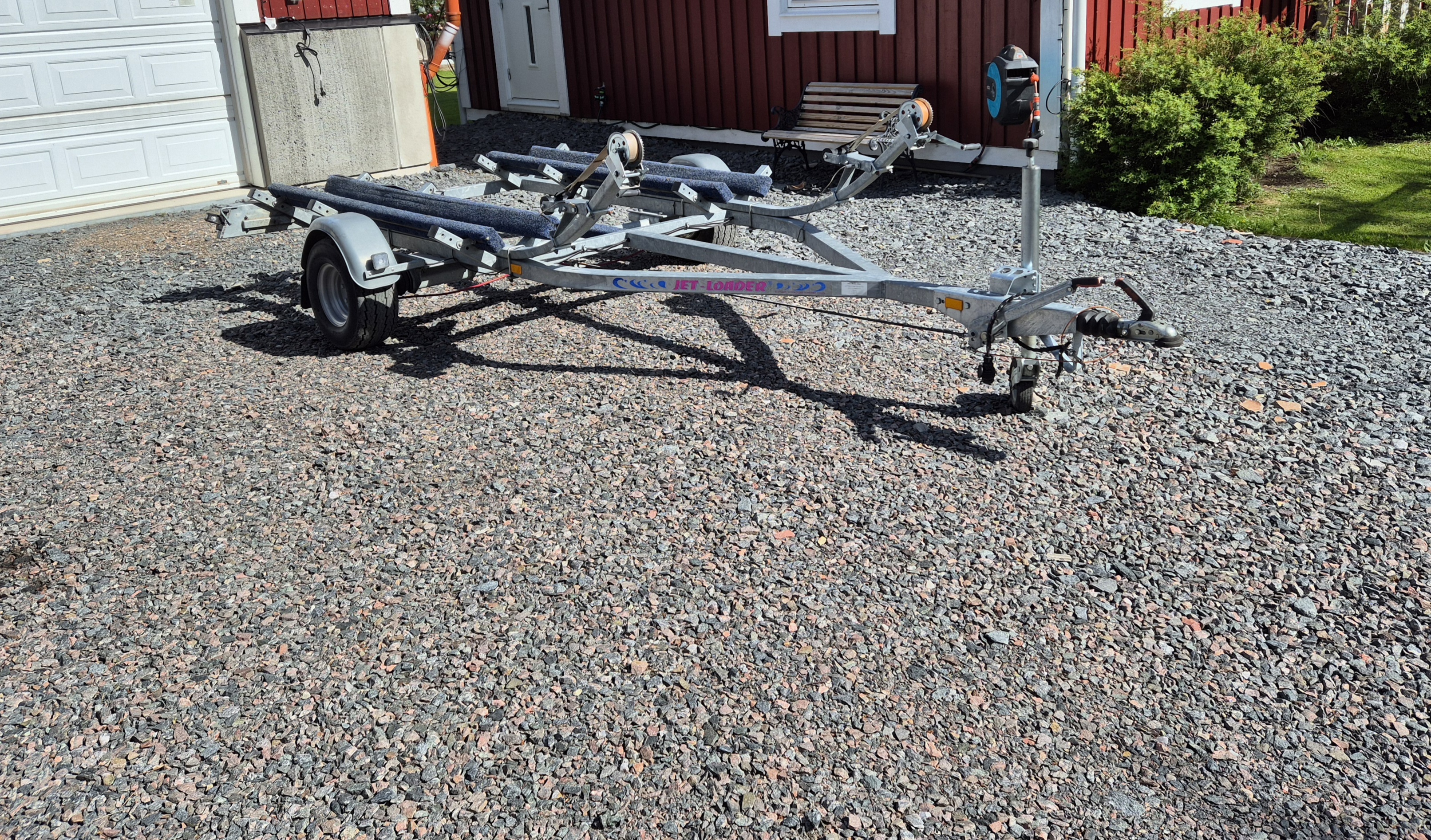 Vattenskotertrailer dubbeltrailer