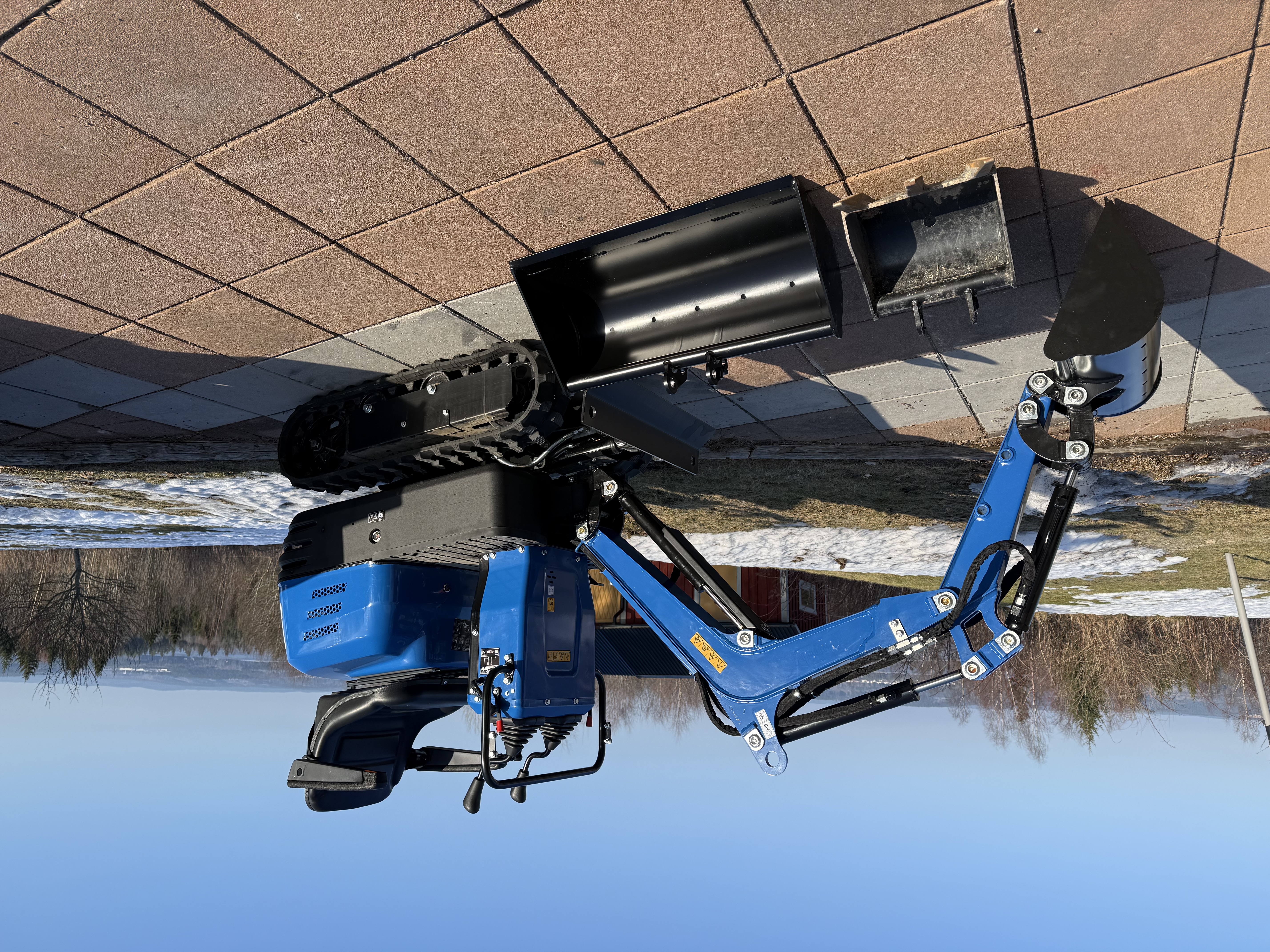 Minigrävare under 600kg ink släpvagn