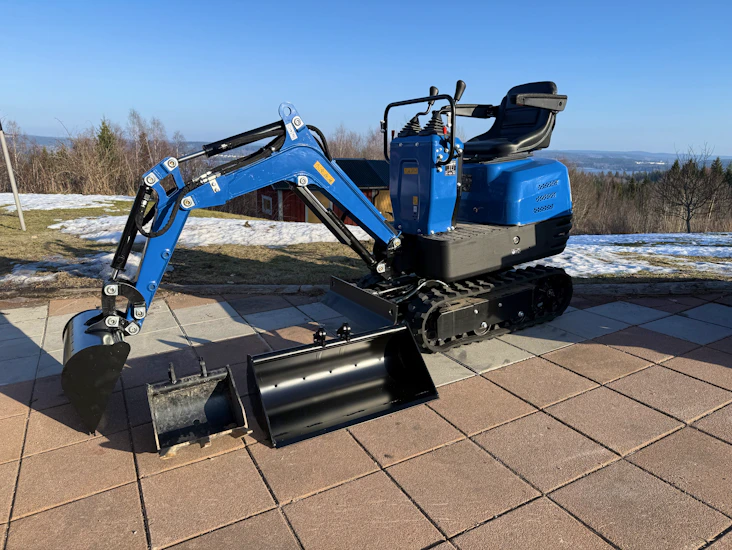 Minigrävare under 600kg ink släpvagn