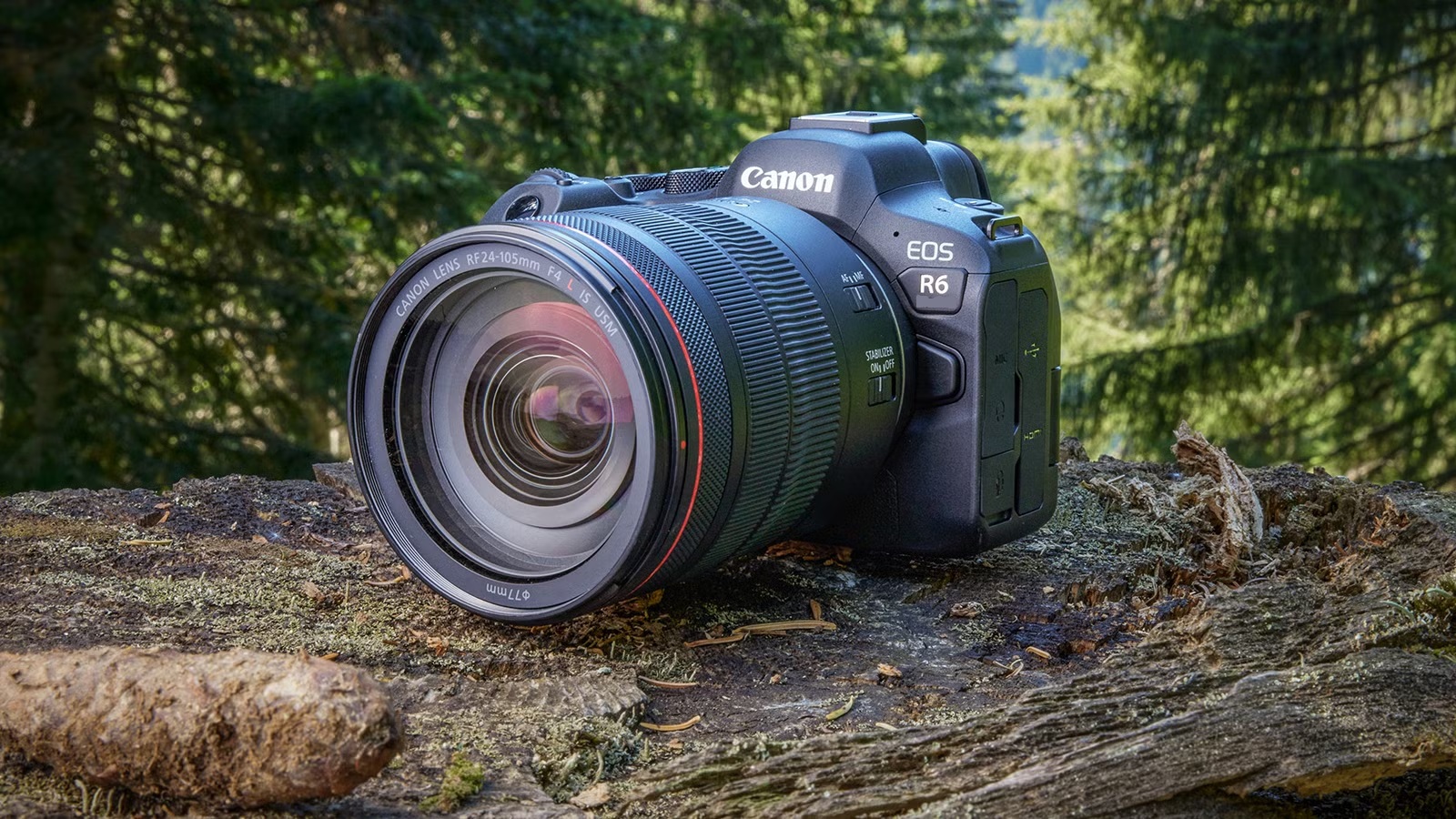 Pro-kit: canon r6 + flash speedlite 430 ex ii + 3 objektiv (rf 24-105l, ef10-22, ef 50mm, vidvinkel) & 2 x 256gb, 2 x batteri