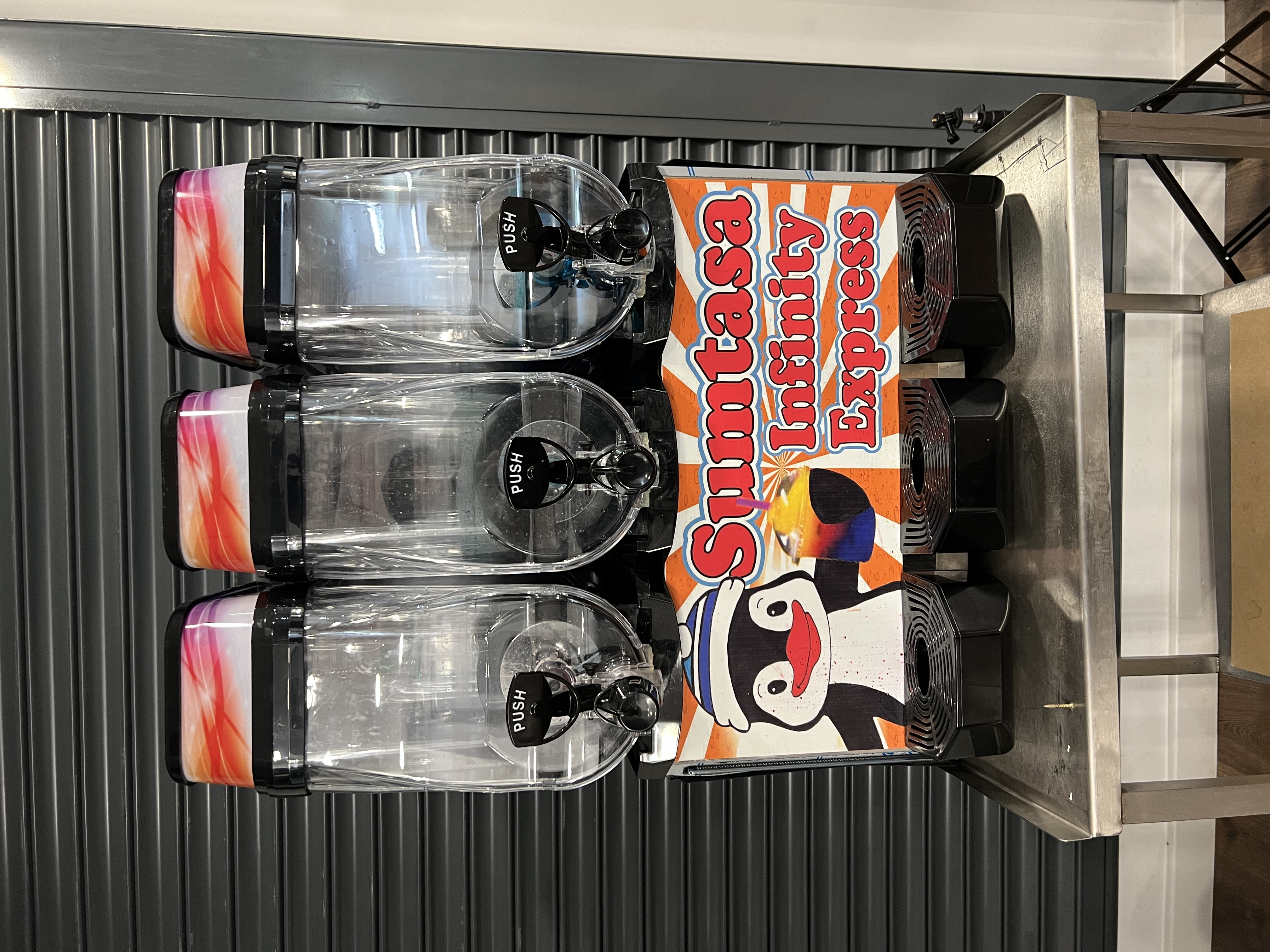 Sumtasa infinity express 3-tank slush machine (36l) – event & party hire