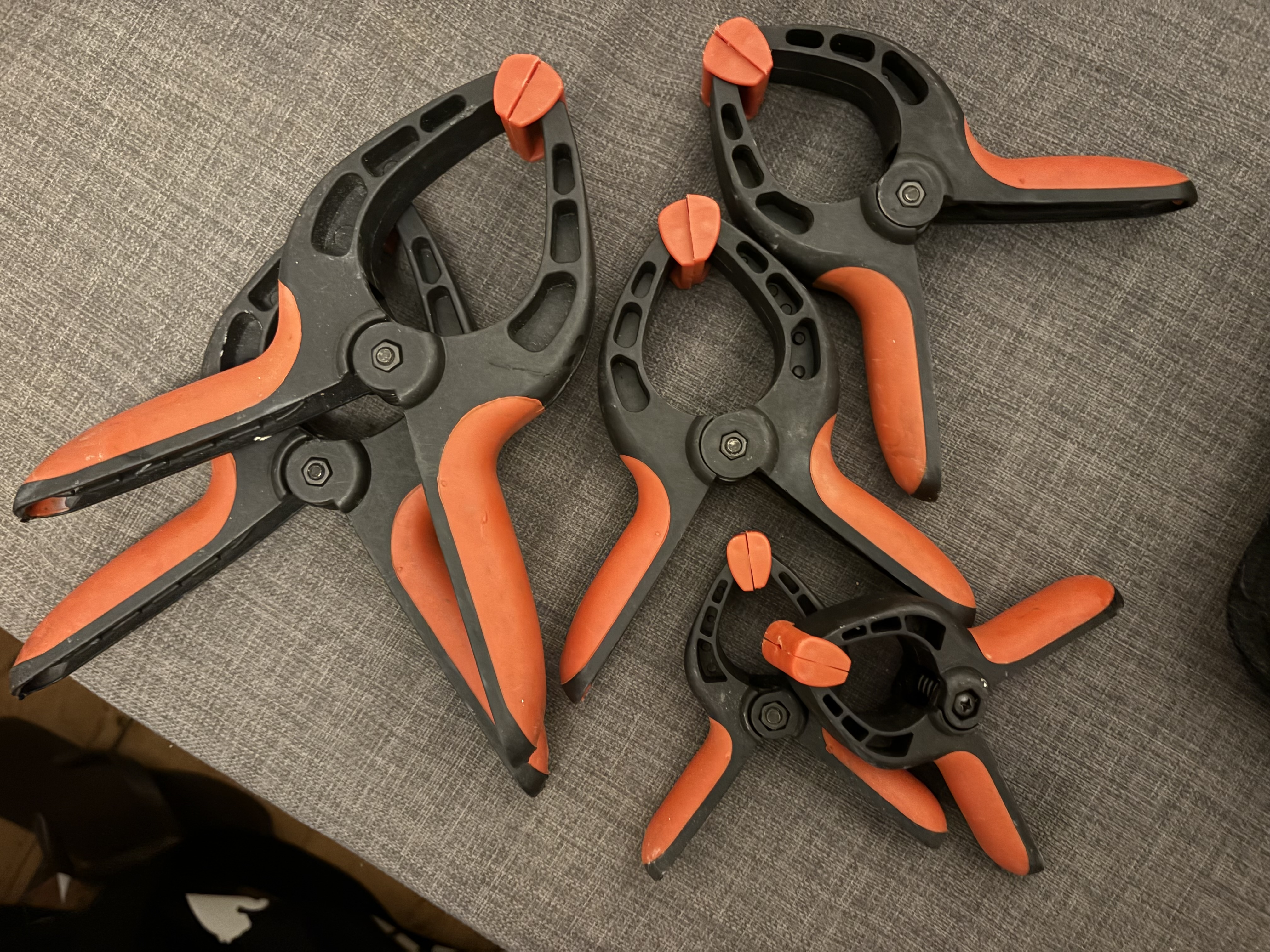 Grab clamp set