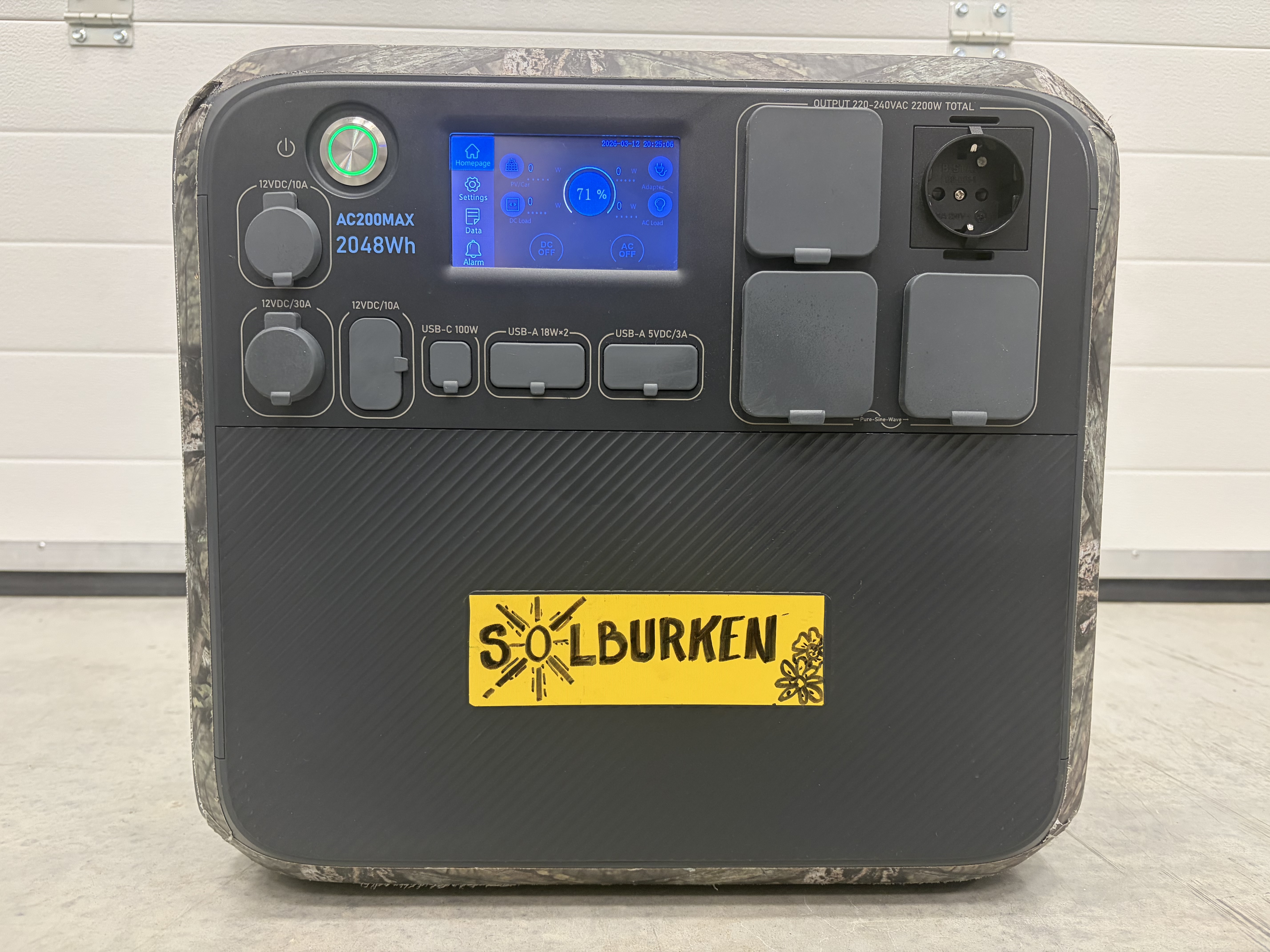 Bluetti ac200max – powerstation 2200w / 2048wh batterigenerator / elverk