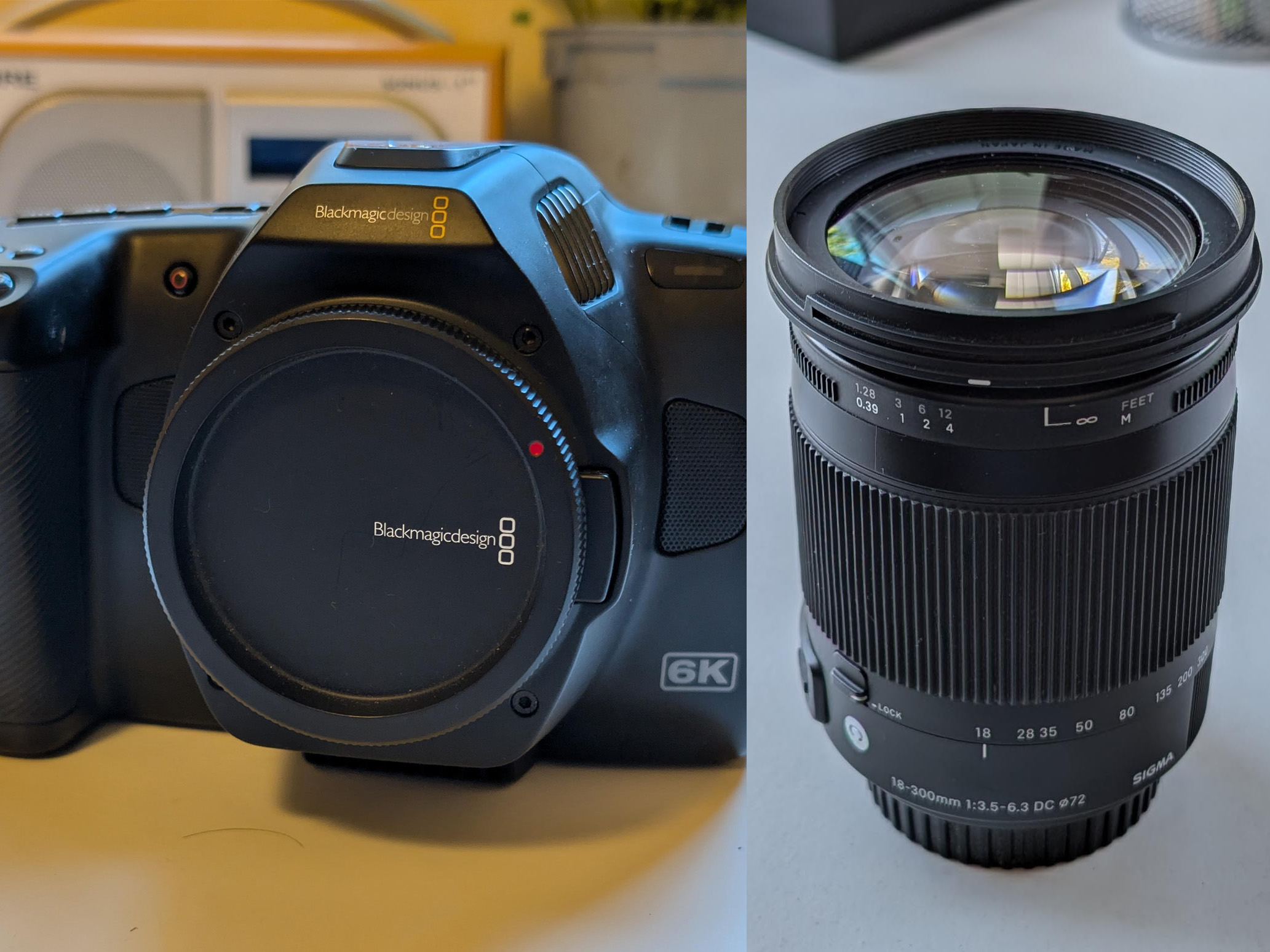 Blackmagic pocket cinema camera 6k pro (+ sigma 18-300mm)