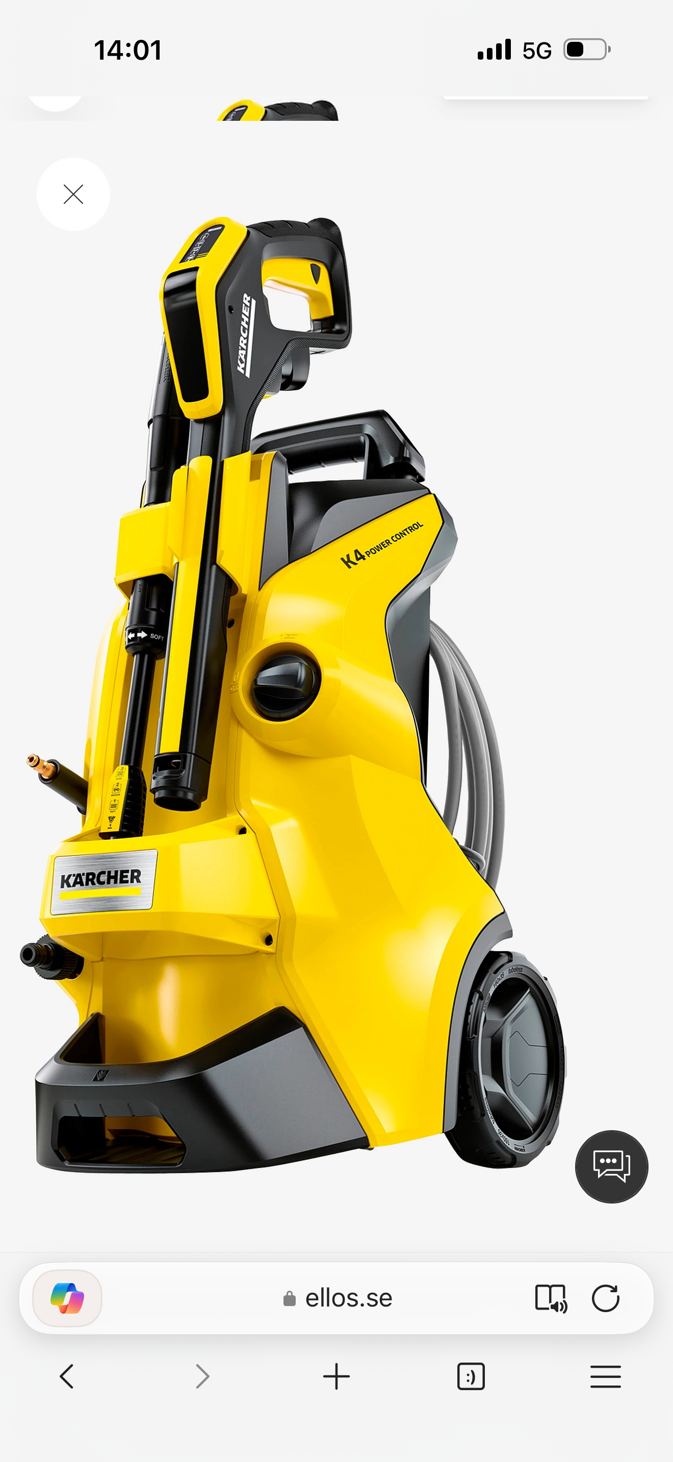 Kärcher högtryckstvätt k 4 power control flex car & home (helt ny inköpt april 2026)