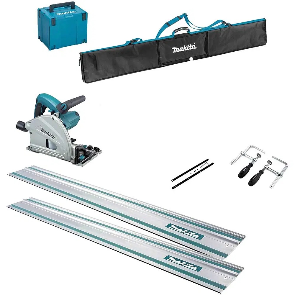 Makita plunge saw and 3m track - sp6000j1