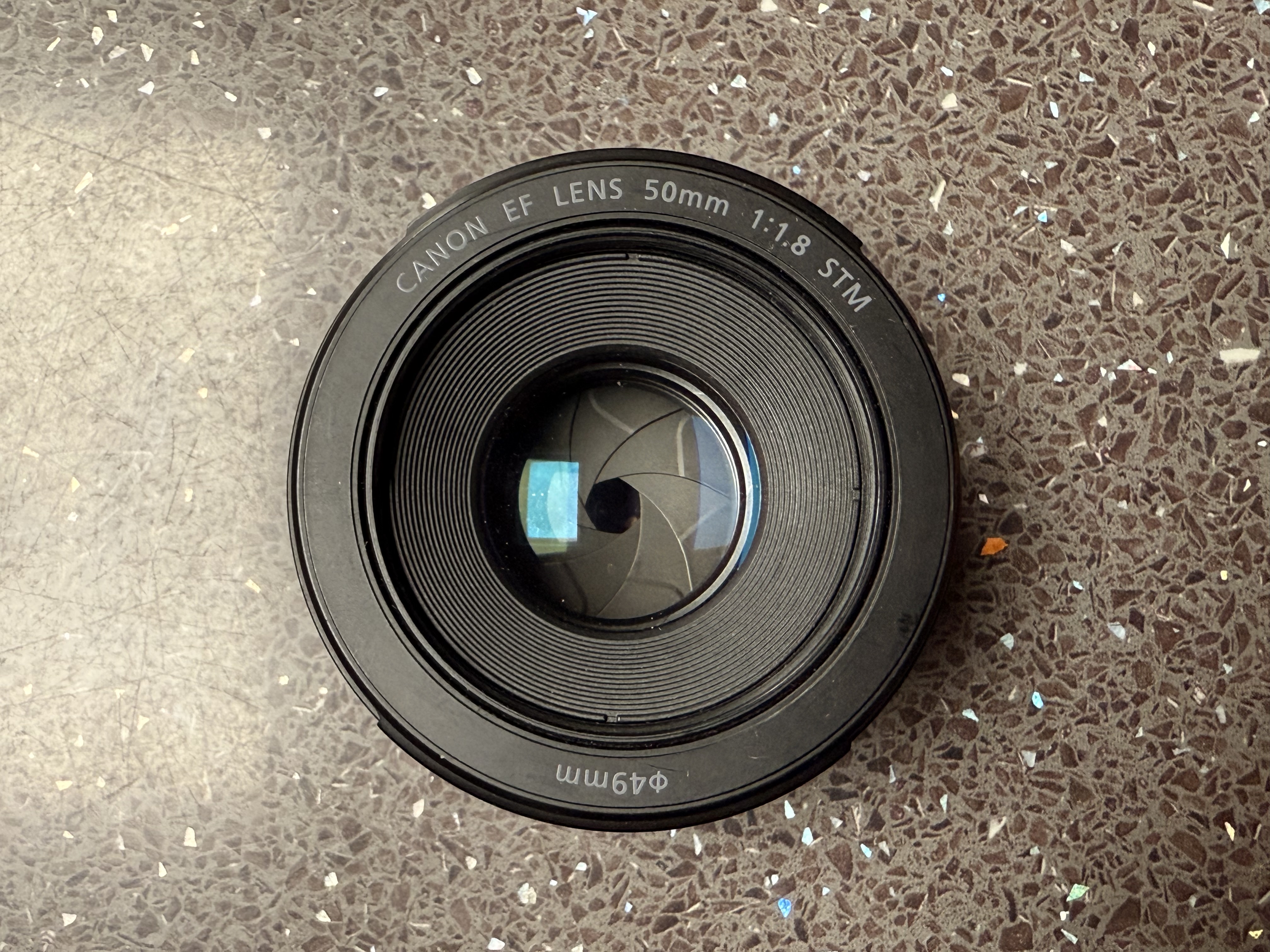 Canon ef 50mm f/1.8 stm lens – excellent condition 