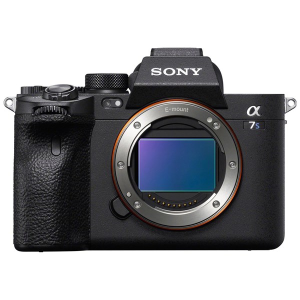 Sony a7s iii mirrorless digital camera with top mic, batteries and memory cards