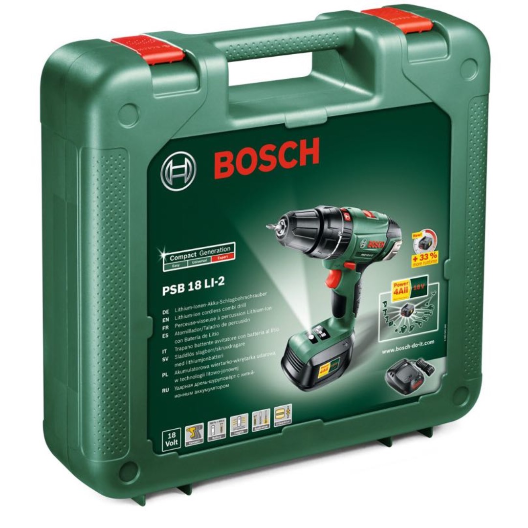 Bosch psb 18 li-2 skruetrekker/drill