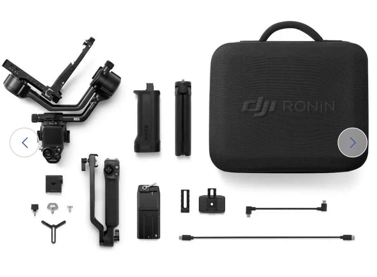 Dji rs 5 all-in-one camera gimbal stabiliser combo