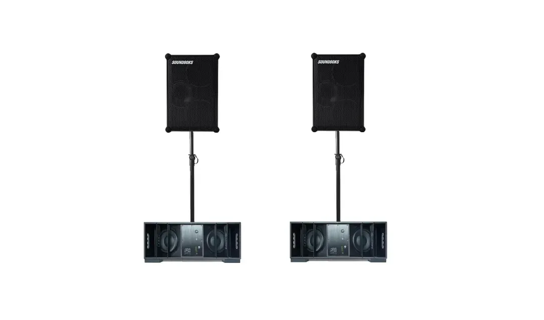 Portable wireless speaker & subwoofer package (soundboks & death from below subs)