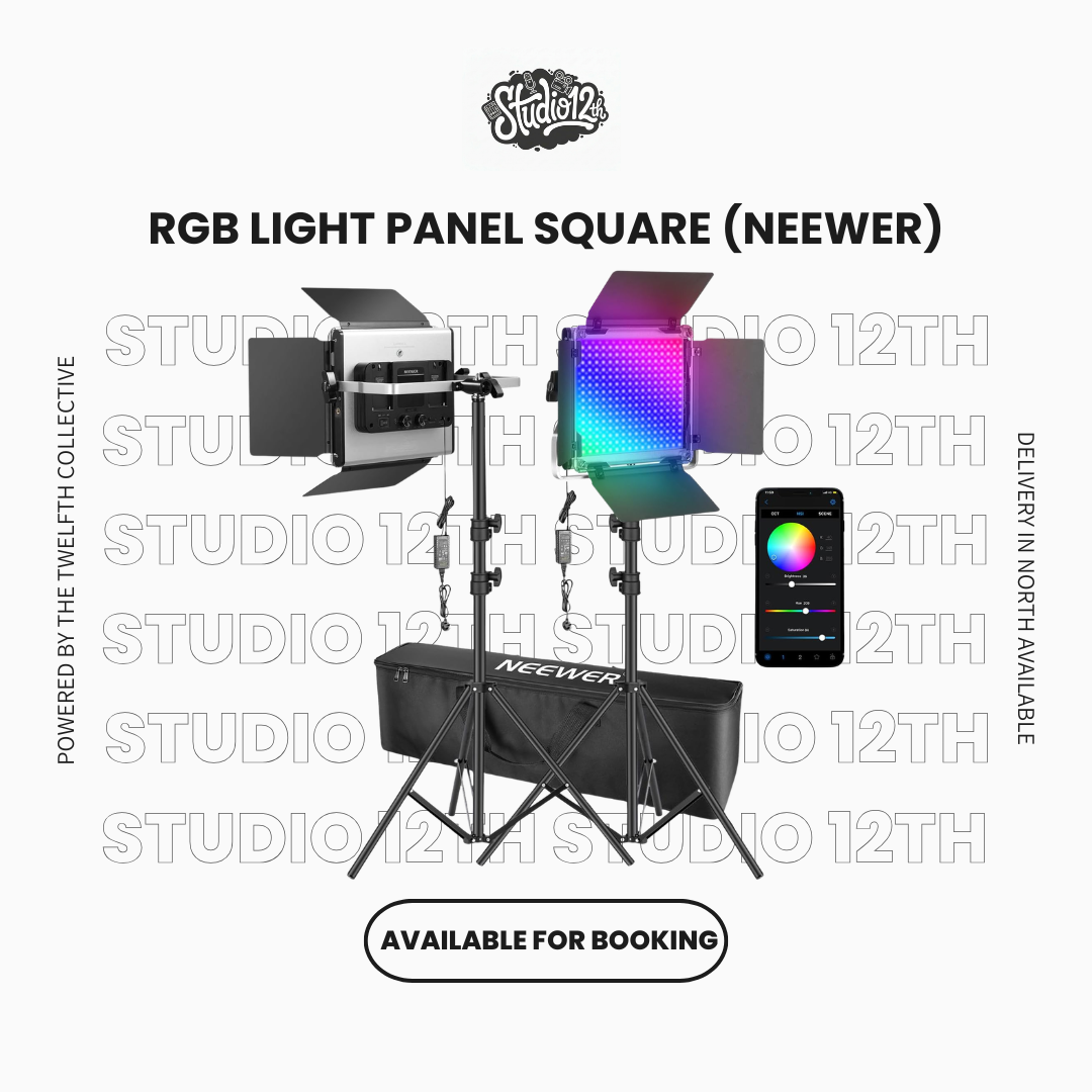 2 x rgb light panel square (neewer) 