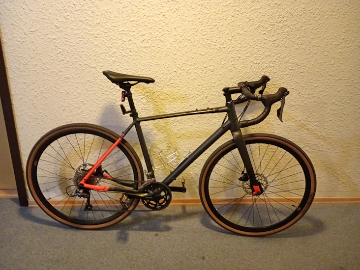 Gravel bike, grussykkel. m 54 white