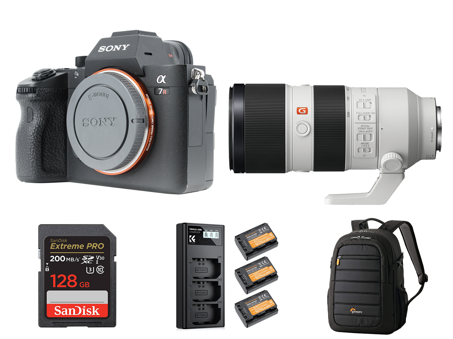 Sony a7r iii + 70–200mm f/2.8 gm lens kit